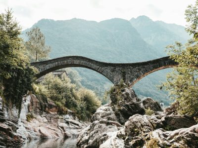 arch gray concrete bridge
